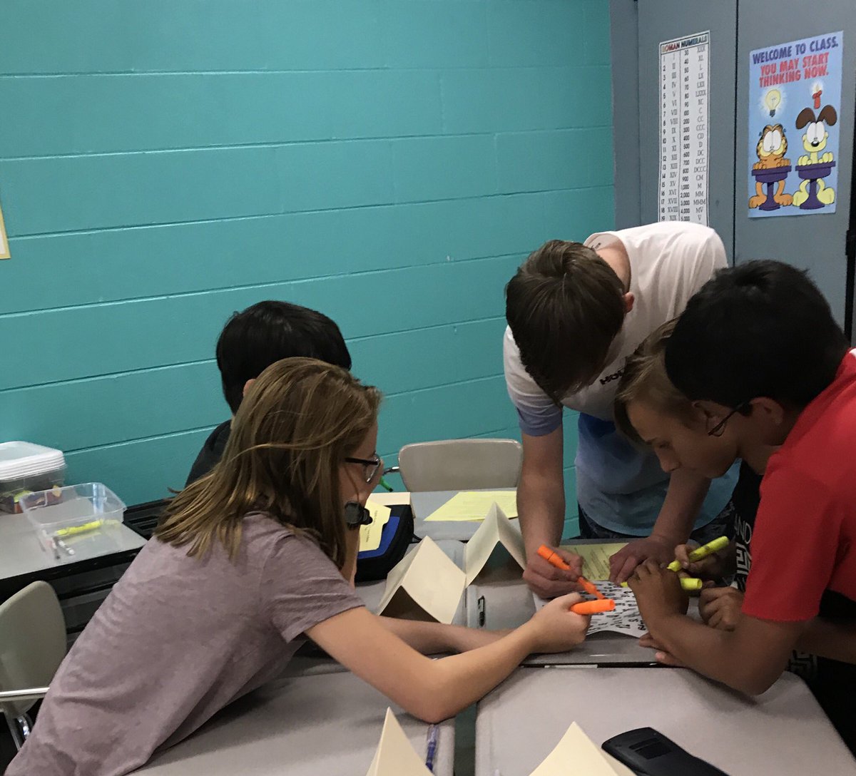 kay_burchfield's tweet photo. We had an amazing first week of school.  I loved seeing students completely engaged and talking about math!@JEFCOED @OakGroveTigers #OG4LiFe https://t.co/SzooHY6AUI