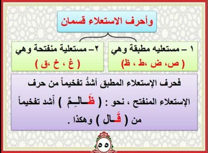 ما هي حروف الاستعلاء موسوعة مركزي للمعلومات العامه