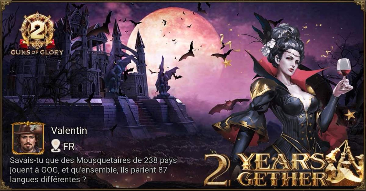Valentiin55's tweet photo. [Événement spécial] Célèbre le deuxième anniversaire de Guns of Glory ! https://t.co/Q3MR3tPW7r https://t.co/oPorbbxqqd