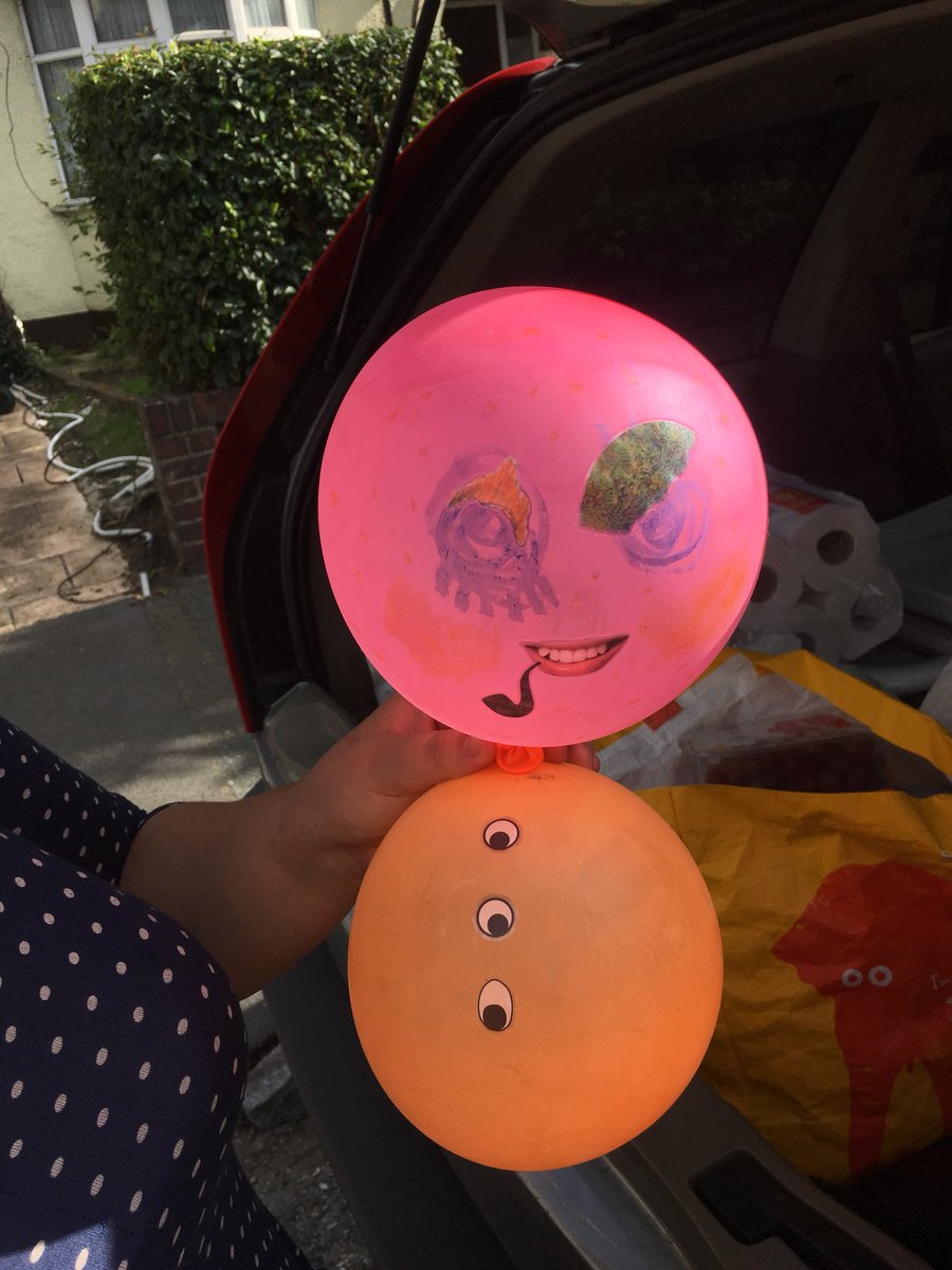 We found this excellent balloon puppet person that was made at the festival!