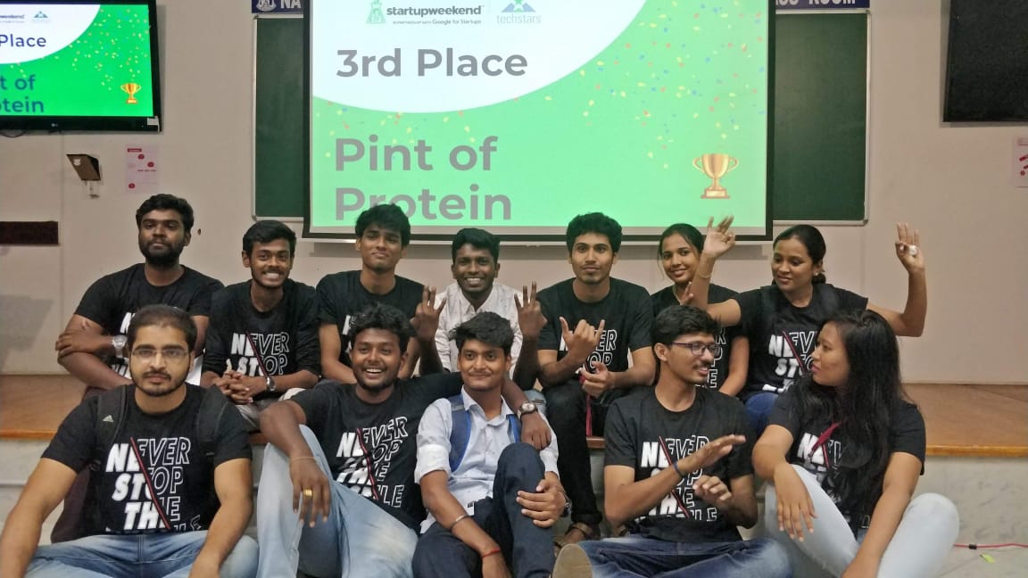 ecell_nitt's tweet photo. A lot can happen over coffee, while wiping off their weaknesses and gaining strength of protein.๐l
Congratulations to this year's winners of #SWTrichy!
@StartupWeekend @techstars. https://t.co/DYruQ7DOXD