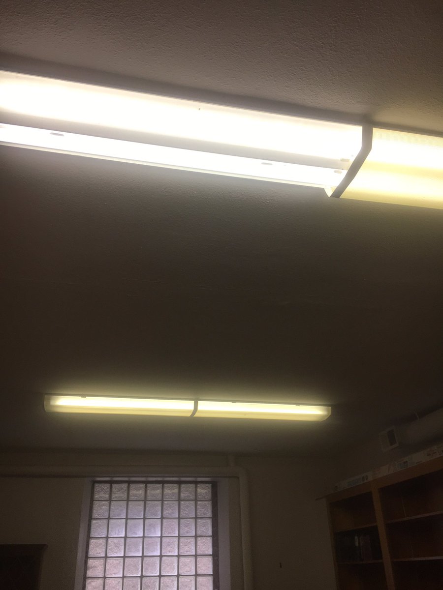 revjenn's tweet photo. The light bulbs in this first row of the ceiling lights were out when I arrived before worship- I casually mentioned it. By the time worship is over, the lights in the pastor office all work and there is bag of freshly picked tomatoes for me. #thisplacerocks https://t.co/ViONmbaP5a