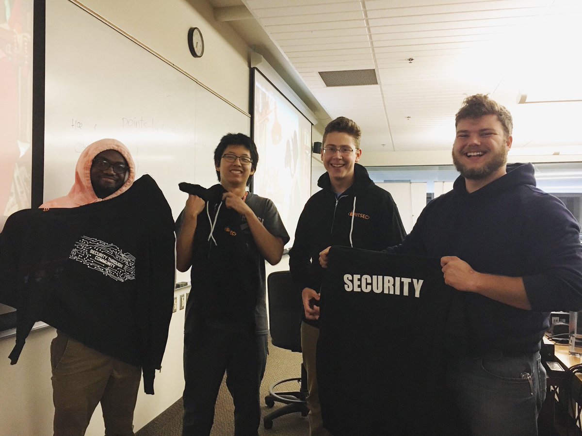 ritsecclub's tweet image. Congratulations to our #HackerThon winners!!