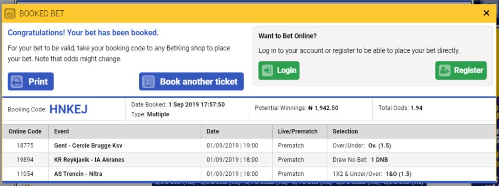 IstakeIwin's tweet photo. Booking Number: HNKEJ
Date: 1 Sep 2019
Starts: 18:00
Odds: 1+
Type: Mixed
Bookmarker: Betking

NB: 
Stake only what you can afford to lose.
We play all games we post for the public.

May green fall on us today 💰💰💰

Kindly retweet.

#1M3months https://t.co/bZOAQUMbPL