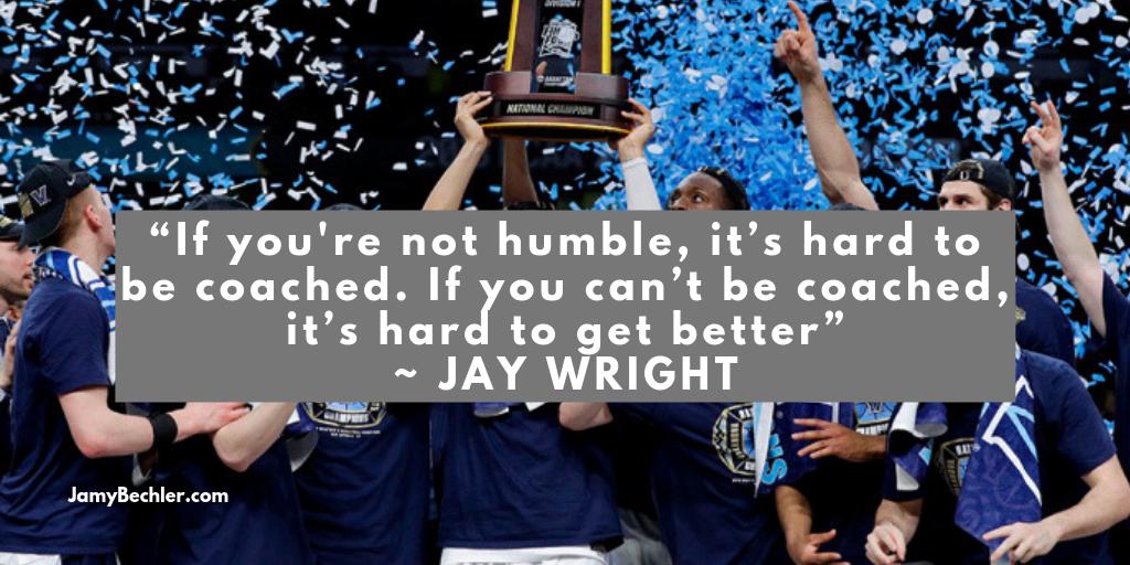 CoachBechler's tweet image. If you're not humble, it's hard to be coached.

If you can't be coached, it's hard to get better.

~ Villanova coach Jay Wright