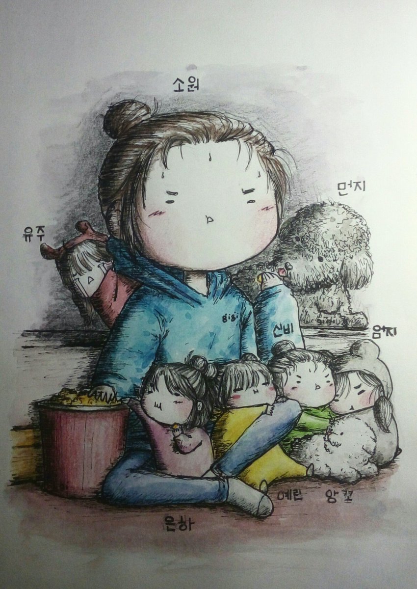 giraffesojung's tweet photo. WATCHING HORROR MOVIES W KIDS 👻
(MOM LIFE PT. 4)

#여자친구 #GFRIEND #소원 #Sowon #예린 #Yerin #은하 #Eunha #유주 #Yuju #신비 #Sinb #엄지 #Umji  #gfriendfanart
@GFRDofficial https://t.co/zsO1RQfSmj