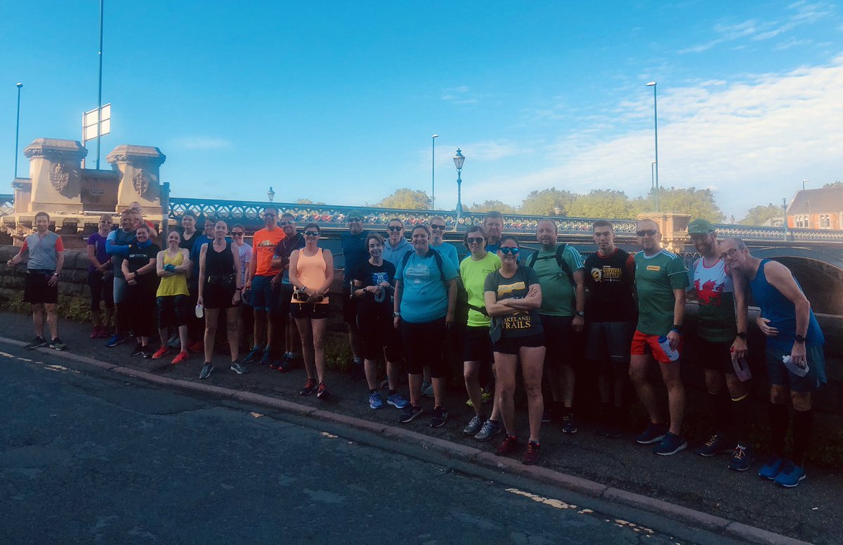 dorunning19's tweet photo. WHAT. A. TEAM... 😀😀😀

DOrunning Trent Bridge #SundayRunFun... 👌

27 runners... approx. 300 miles covered! 😱🏃🏻‍♂️🏃🏻‍♀️💪

Great spirit, lots of fun and absolutely brilliant teamwork! 💙💚

#justDOingit #halfmarathontraining #robinhoodhalf #runnotts #DOrunning https://t.co/kLb3QjNpza