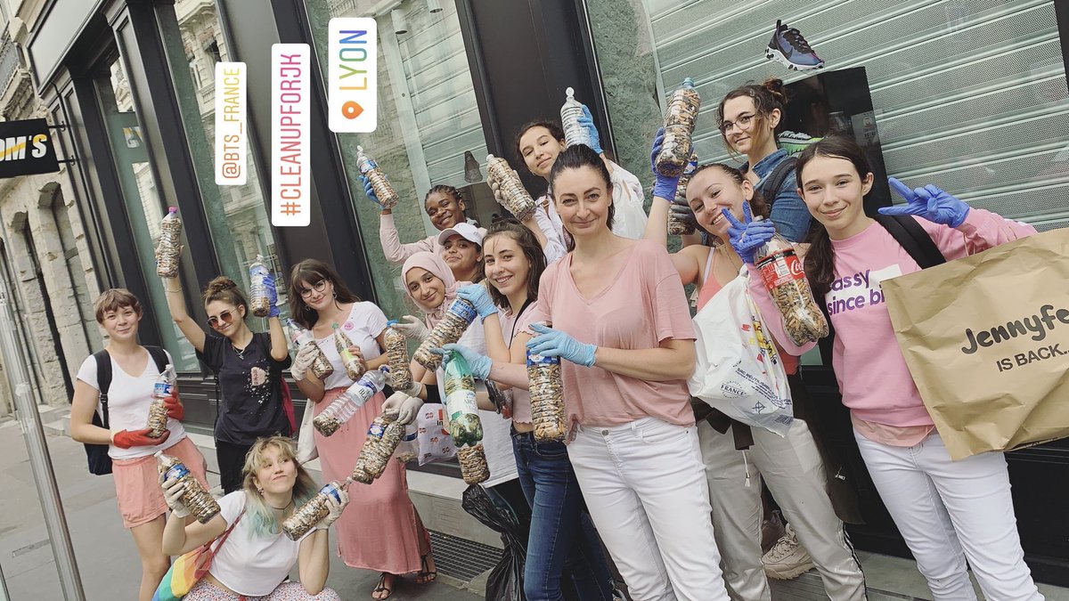 kootadori's tweet photo. 28 litres au total, je suis fière de nous #CleanupForJKLyon #CleanupForJK #HappyBirthdayJungkook https://t.co/JcGsWp25wD
