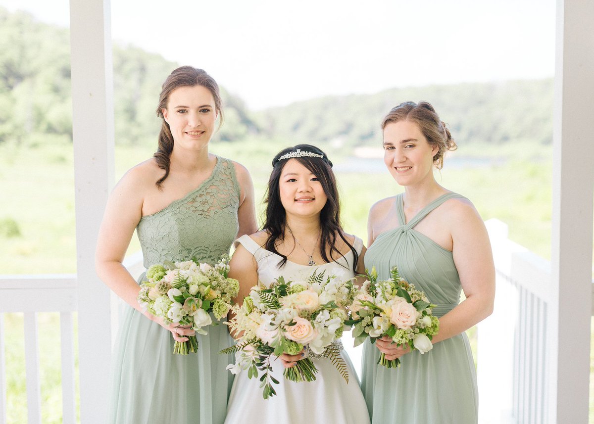 PinewoodAlumni's tweet photo. Marisa Patton '12, a current faculty member, and Courtney Patton '16 were both bridesmaids in Nong Nong's wedding on May 26. Nong ('13), originally from China, attended Pinewood from 2011-2013 and was hosted by the Patton family. Also in attendance was Lauren Fanning '13. https://t.co/EurJrecq26