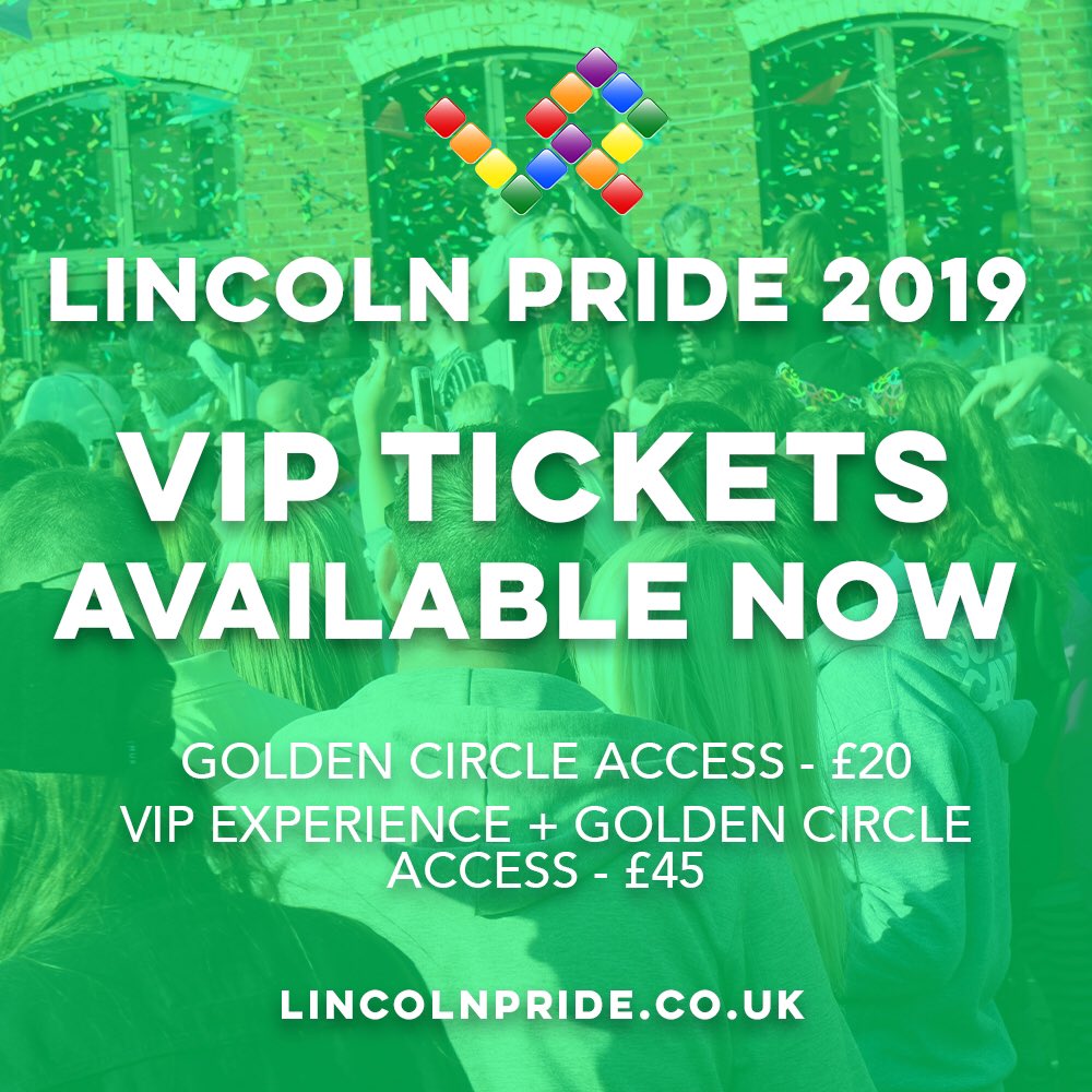 Lincoln Pride UK on Twitter "VIP tickets for Lincoln Pride 2019 are