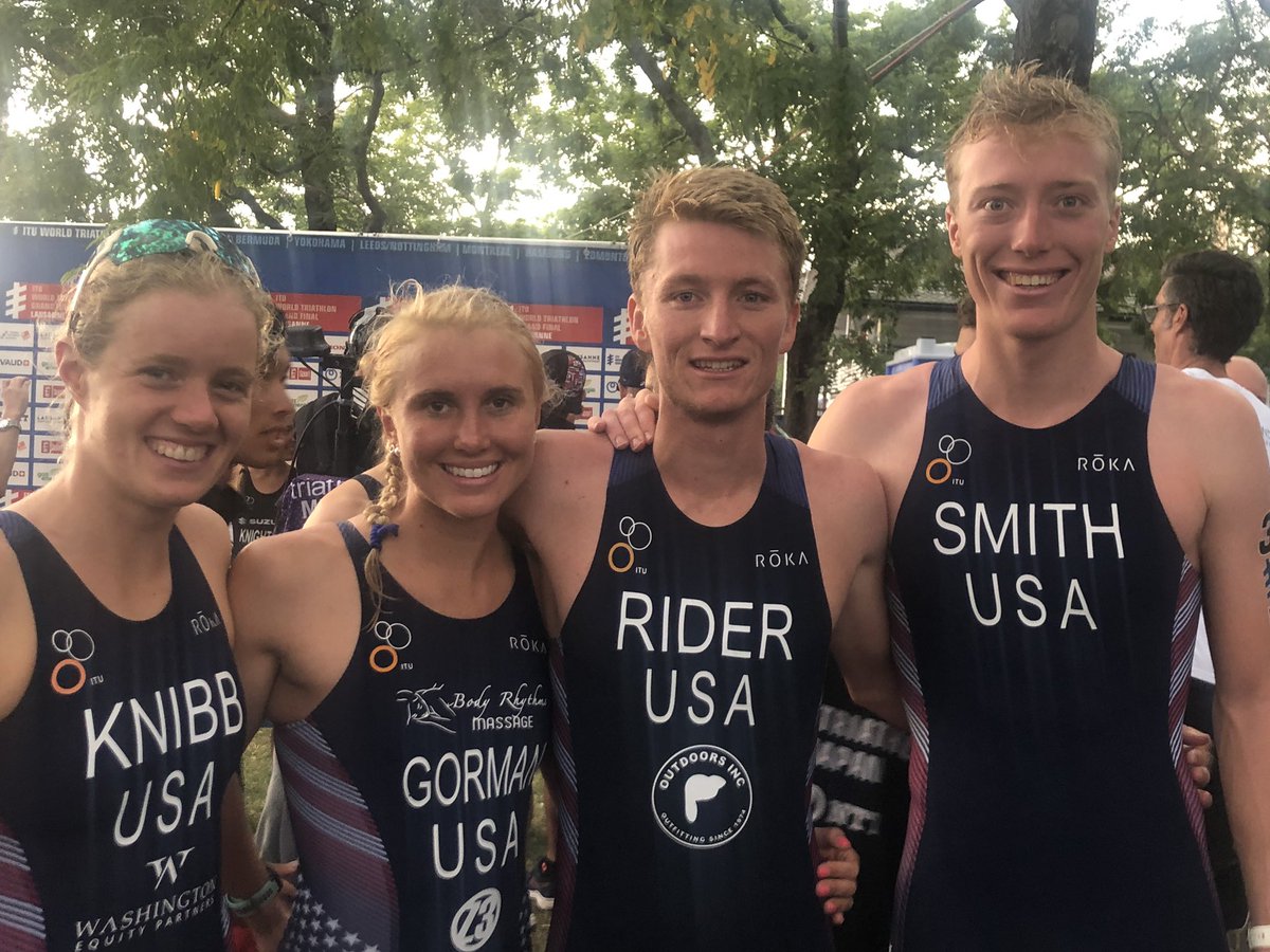 USA Triathlon (@usatriathlon) on Twitter photo Team 🇺🇸, your U23/Junior Mixed Relay world bronze medalists! Taylor Knibb, <a href="/1tamaragorman/">Tamara Gorman</a>, <a href="/rethsider/">Seth Rider</a> and <a href="/darrsmith_/">Darr Smith</a> make one heck of a team! 💪🏼 Team 🇺🇸, your U23/Junior Mixed Relay world bronze medalists! Taylor Knibb, <a href="/1tamaragorman/">Tamara Gorman</a>, <a href="/rethsider/">Seth Rider</a> and <a href="/darrsmith_/">Darr Smith</a> make one heck of a team! 💪🏼