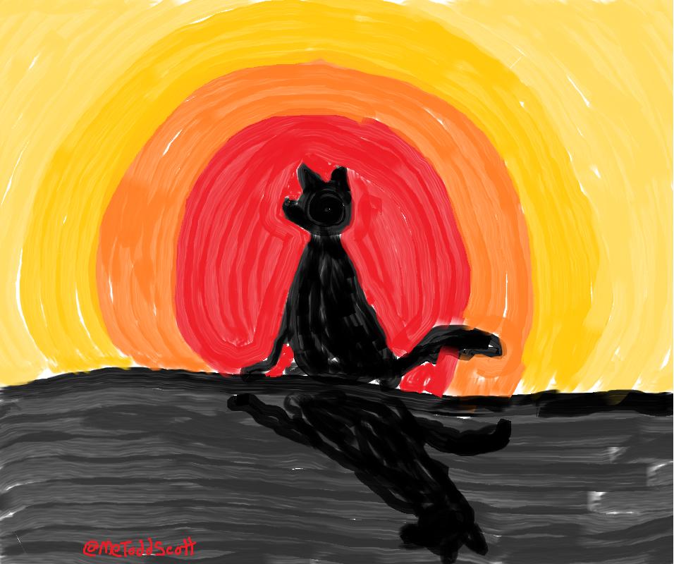 MeToddScott's tweet image. Kids are awesome and I am all about the vengeful creative kid. She had posted about how dogs don't know #sunsets. but I have seen them stop to enjoy them. #SundaySunsets