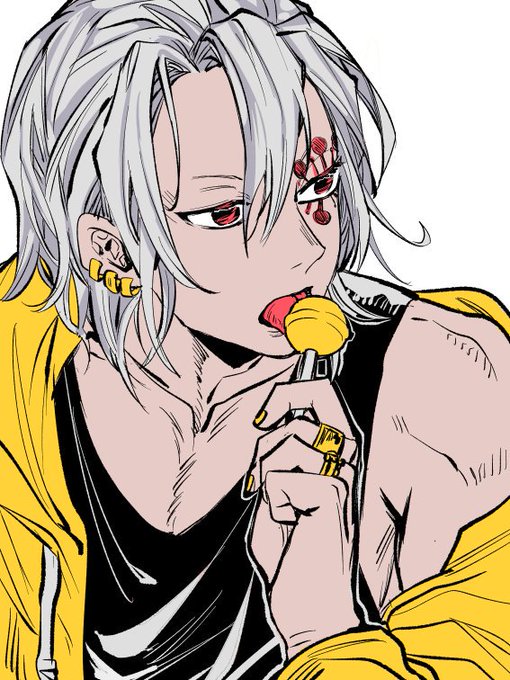 UoFoさんがTwitterに投稿した宇髄天元(鬼滅の刃)のイラスト。