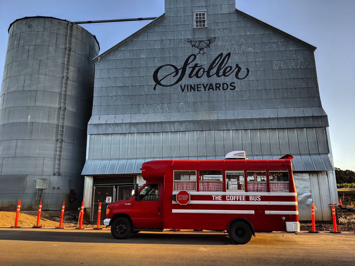 It's a beautiful day for a run through wine country! Thank you for having us  <a href="/orwinehalf/">Oregon Wine Country Half Marathon</a> ☀️❤️🏃☕
<a href="/StollerWine/">Stoller Family Estate</a>
.
.
.
#stoller #winerun #halfmarathon #winecountry #stollerwinery #PNW   #travelingcafe #thecoffeebusladies  #womenowned #oregon
