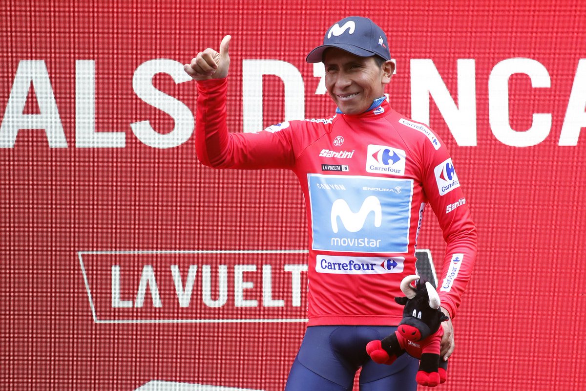 El esfuerzo del día a día, nos lleva a la roja. Falta mucho, pero como me enseñaron  en casa, sigo luchando por cumplir las metas. <a href="/Movistar_Team/">Movistar Team</a> #LaVuelta19