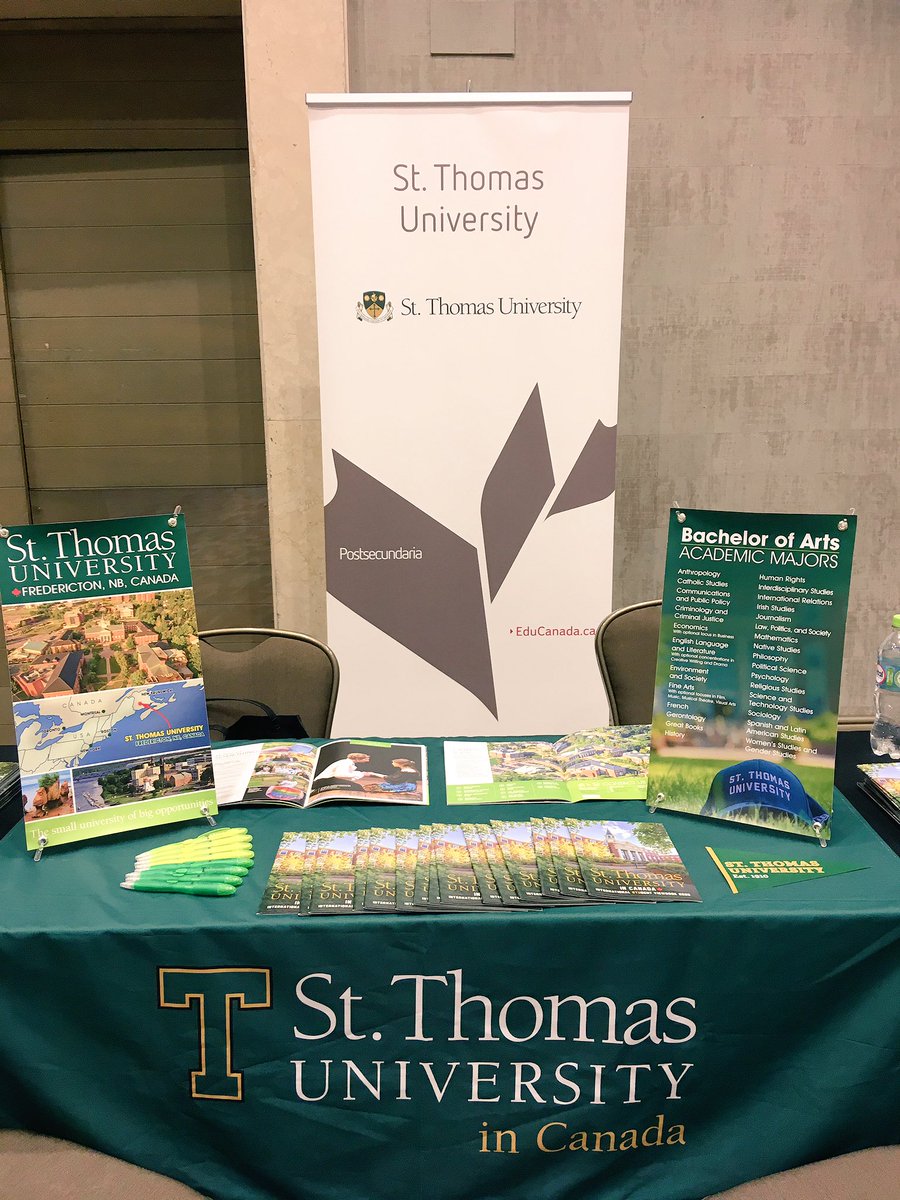 Ready for my first recruitment fair of the fall in Santiago, Chile 🇨🇱💚💛 #StudyInCanada