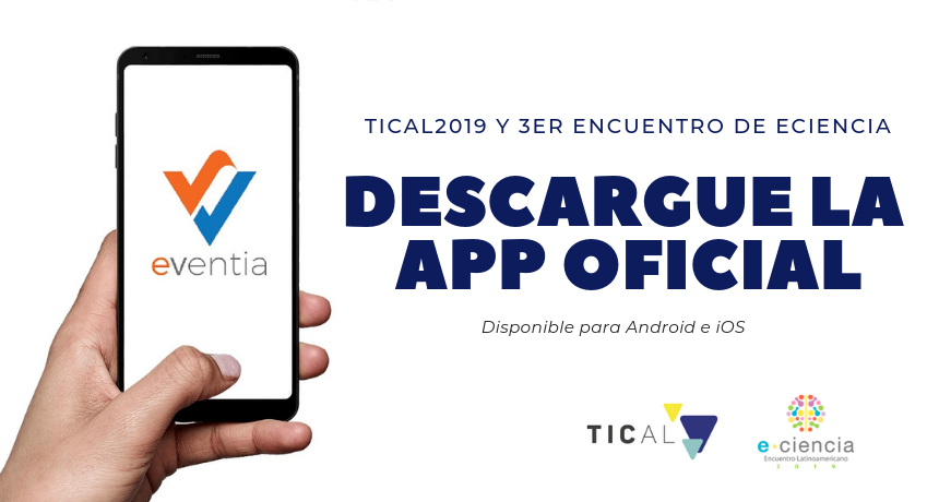 Conf_TICAL's tweet photo. @CancunICC @RedCLARA @RedCUDI @CEDIAec @Rede_RNP @RENATAColombia La app oficial de #TICAL2019 también ya está disponible para descarga. En #eVentia está toda la información sobre la edición 2019 del evento, para ayudarte a sacar el mejor provecho de los tres días de actividades. Más información en https://t.co/Jb9EUtSkAb https://t.co/EOGxsa8Xmq