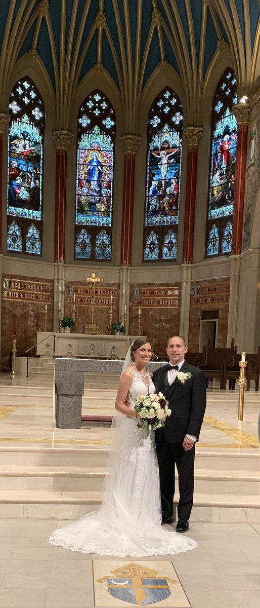 botasha's tweet photo. #CheerstotheStCyrs Congratulations Katie and Joe! https://t.co/lqiEH3KW2H