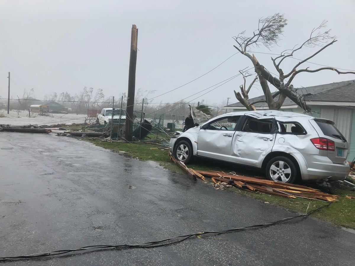 Sean_Breslin's tweet photo. Hurricane Dorian damage images are beginning to come out of Marsh Harbour in the Bahamas…these were shared by @Vernal0: https://t.co/8RnniJqF4e