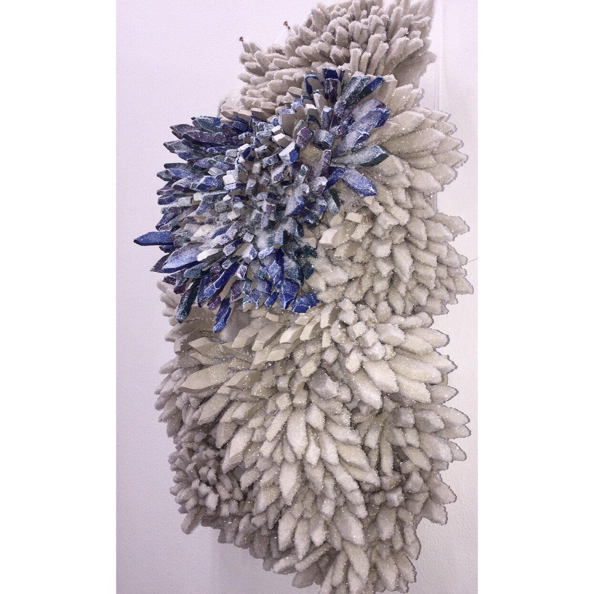 Eliza52130340's tweet photo. Crystal sculpture 
#crystals #crystalhealing #pottery #scienceandart #chemistry #creation #wallinstilation #wallart #handmade #experiment #abstract #MentalHealthAwareness #progression #artist https://t.co/P8GXaZacWb