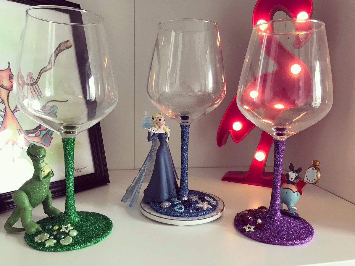 frozen glitter glasses