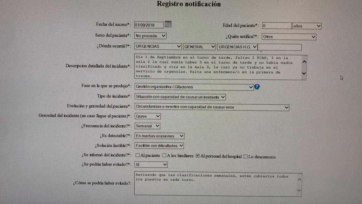 Urgenciaslapaz's tweet photo. Como si no fuera suficiente con lo que tenemos encima,los fines de semana en la urgencia de La Paz ni se molestan en sustituir al personal de baja. Pero los pacientes enferman los 7 días de la semana. Esta desidia es un cáncer para nuestra sanidad @ppmadrid @eruizescudero https://t.co/jrHQ8Op9ue