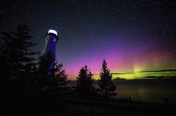 out the incredible photos of the Northern over Michigan during Labor Day weekend