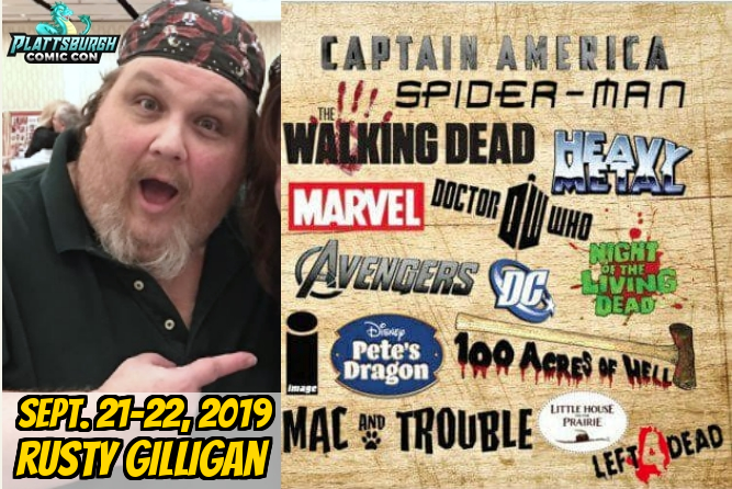 PlattsburghCC's tweet photo. @rustygilligan returning for the 3rd annual Plattsburgh Comic Con Sept. 21-22, 2019
#plattsburghcomiccon #plattaburghcc #comiccon #comicon #plattsburghny
GET TICKETS HERE: https://t.co/TAmAeFDeaO https://t.co/ZXM1q7iHgO