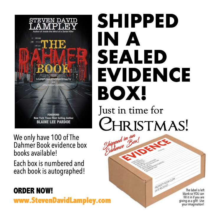 ess2productions's tweet photo. Get copies of THE DAHMER BOOK packaged in SEALED EVIDENCE BOXES! NO BETTER GIFT for you and your true crime fans!! Get some for Christmas gifts!! There are only 100 of these available so you should get your boxed copies today, just sayin'!
https://t.co/1evpIMsIry https://t.co/PAzTtsaRvb