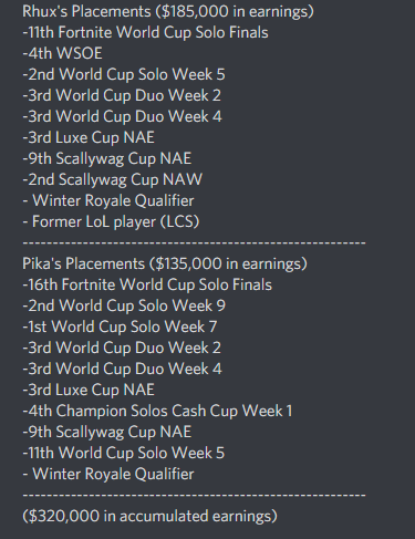 rhux26's tweet photo. .@1400pika and I are a free agent duo looking for an organization to represent. https://t.co/LBCGOd7Fp8