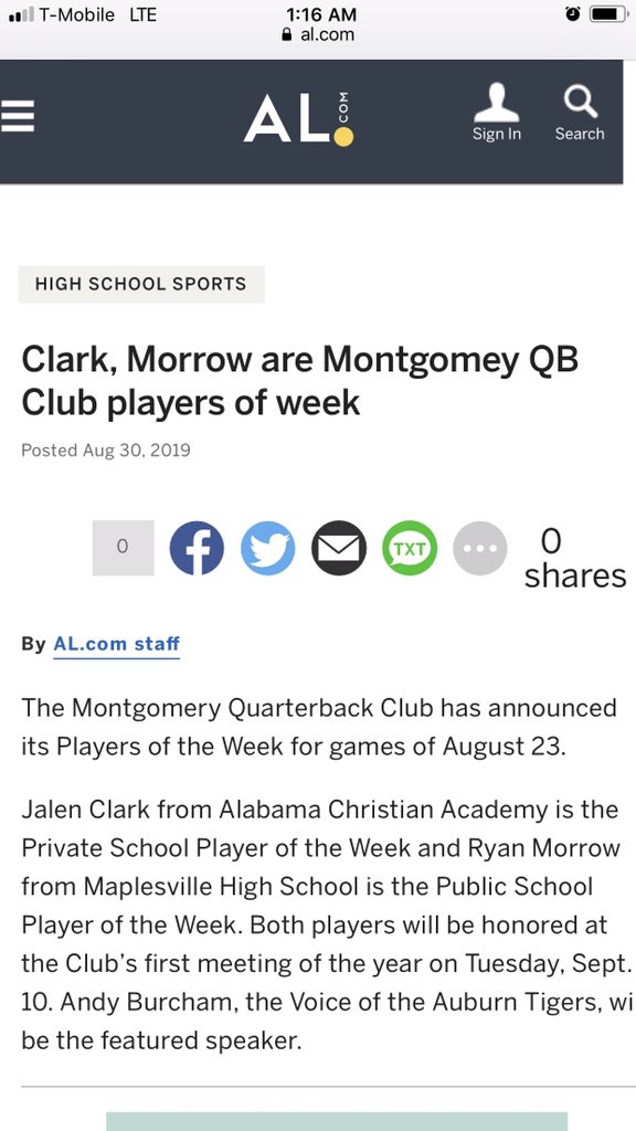 RyanMorrow27's tweet photo. The hardwork in @GrindLab this offseason got me on a great start for beginning of the season . On a mission   this season .
@DexPreps @Yellowhammer247 @HankSouth247 @bartonsimmons https://t.co/DgAIYq7pNv
