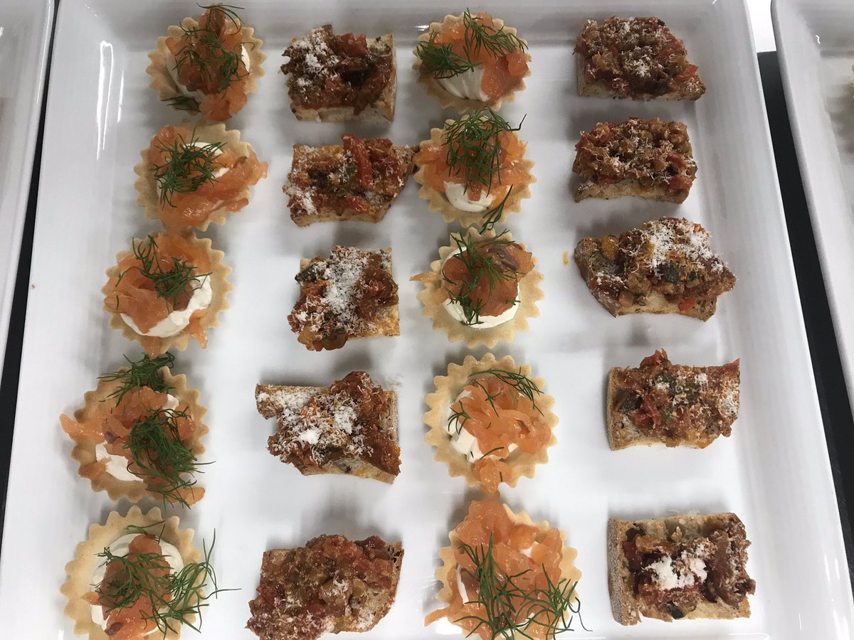 CastlebraeHFT's tweet photo. Brilliant morning @PrestonfieldHH preparing and serving the canapés for the @Columba1400 lunch #perseverance #Castlebrae #Values https://t.co/p29rOL9nIh