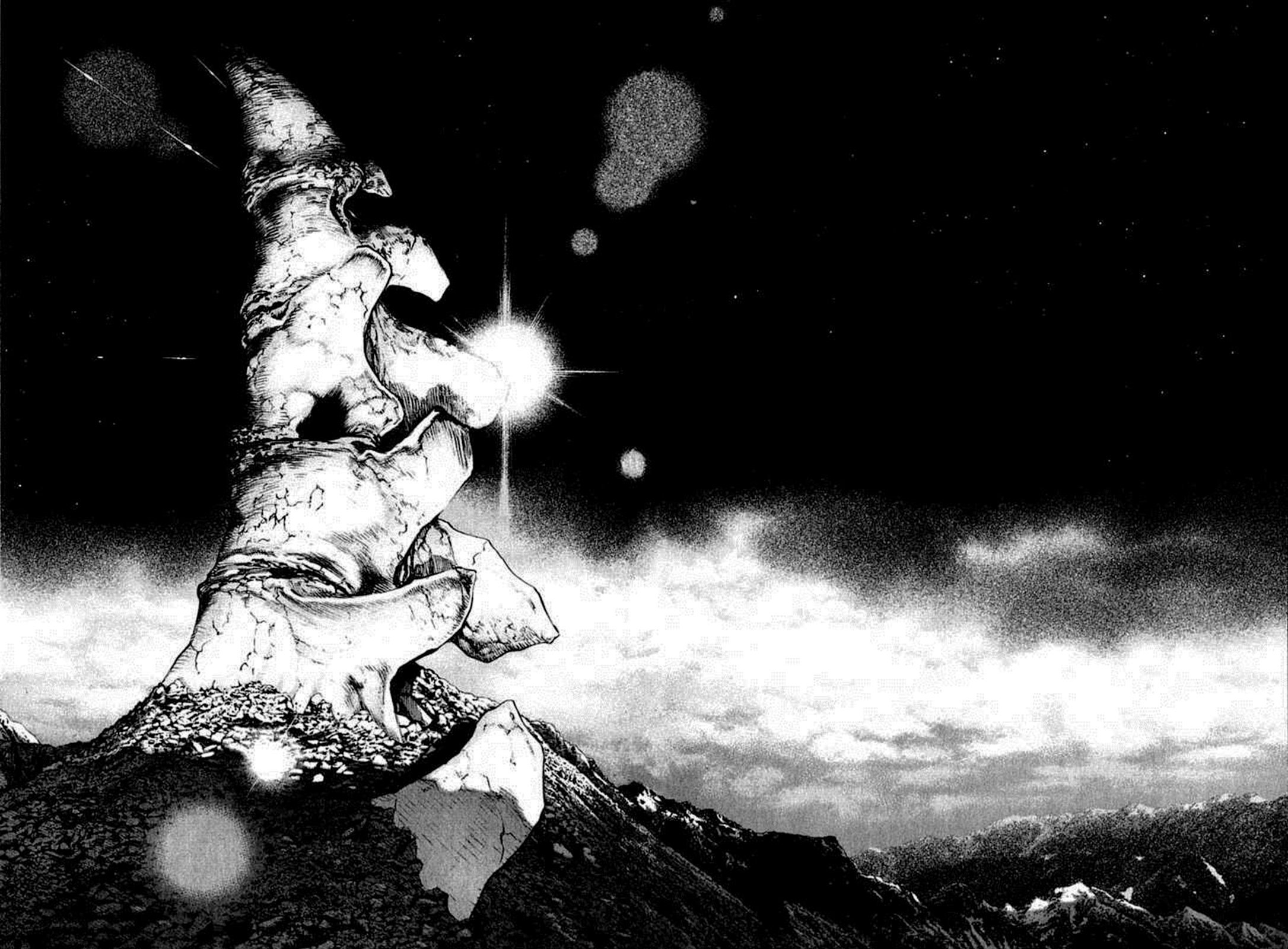 Killy æ€ªç‰© On Twitter La Montagne En Vient A Devenir Un Personnage Du Manga C Est Une Entite Vivante Et Immuable Par Exemple Cette Metaphore De La Colonne Vertebrale D Une Montagne Https T Co Qeway2arj1