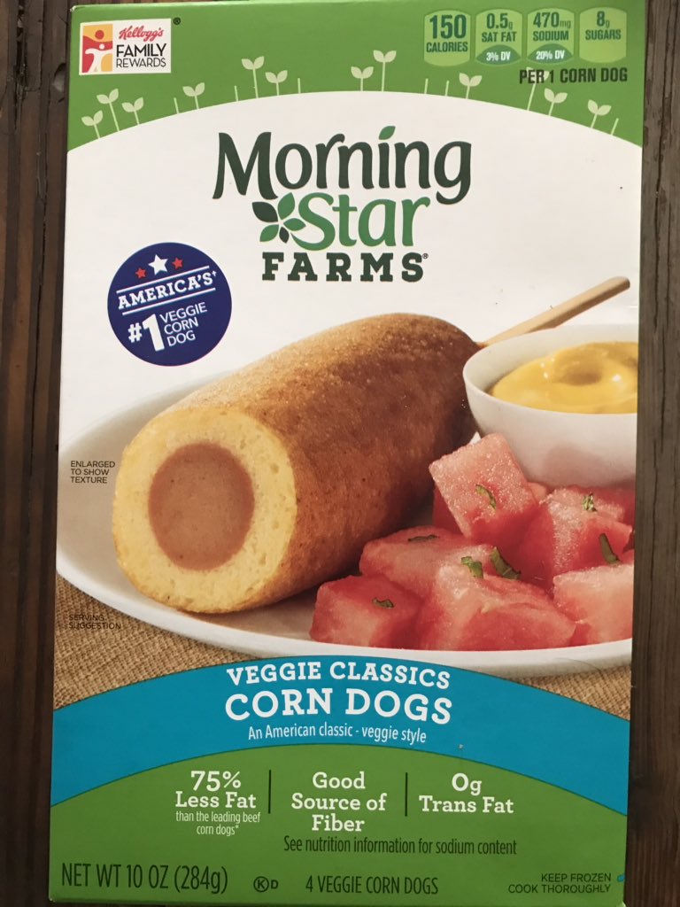 BraillecatPics's tweet photo. @peta for me, these are the very best corn dogs ever! They taste great! What is your favorite non pork hotdog? https://t.co/SUprziqkBp
