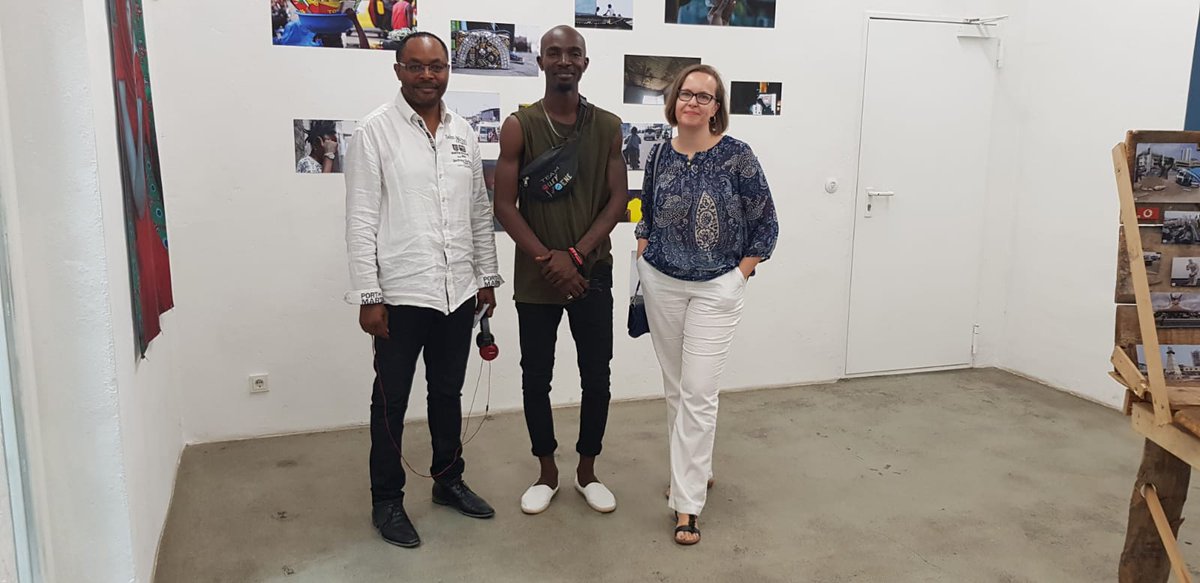 Hier à ACUT Berlin avec Chris Shongo, artiste talentueux de Bandale, Kinshasa.