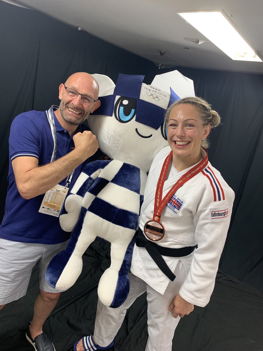 sarahclark_judo's tweet photo. 2019 Tokyo World Champs were 👌🏻These two fought their socks off! Well done @sconway70 world BRONZE 🥉🥉🥉🥉&amp; @bigyin78 strong performance. Loved Tokyo (although a bit hot 🥵)! Hope to be back soon. I laughed lots!! https://t.co/CmoZE44Yr3