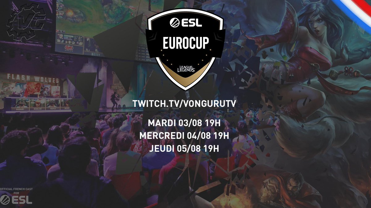 vongurutv's tweet image. Bravo à @izi_dream pour la victoire de l'étape 6 du #LolOpenTour et la qualification pour l'ESL EuroCup
que vous pourrez suivre depuis la chaîne vonguru sur twitch 

twitch.tv/vongurutv

mardi, mercredi, jeudi à partir de 19h

@lolesports_fr @ESLFrance @ESLItaly @ESLLoL