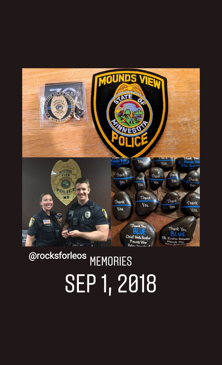 RocksForLEOs's tweet photo. Look what popped up in our memories @MoundsView_PD ! ๐๐๐ฎ #RockFamily #RocksForLEOs #MoundsViewPD https://t.co/bZlGo6ziRt