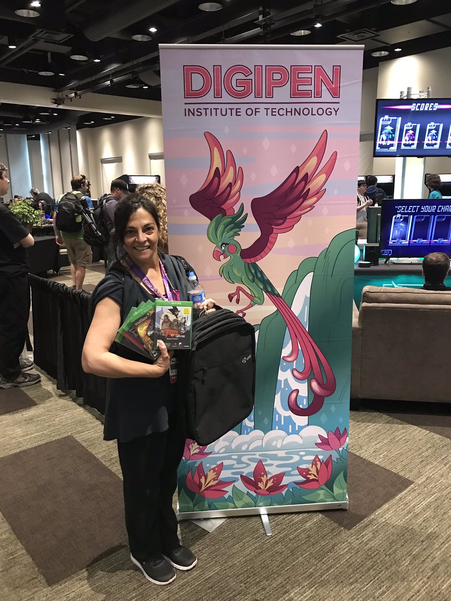 DigiPenDragons's tweet photo. Congratulations to our winners of the 12PM raffle! #PAXWest2019
Come by to play some games at the #DigiPenArcade 🌺!
Special thanks to @LenovoLegion for thier Prize donations! https://t.co/zGyPgnDaw2