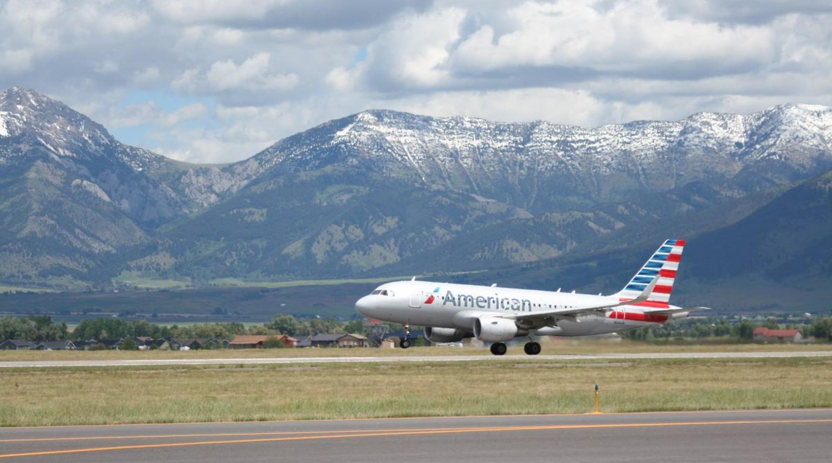 ycountry's tweet image. Great news! American Airlines is adding daily service to Los Angeles (LAX) and Saturday only service to New York LaGuardia (LGA) and Philadelphia (PHL) for summer 2020! #VisitBozeman #YellowstoneCountry bit.ly/2LgDOzd