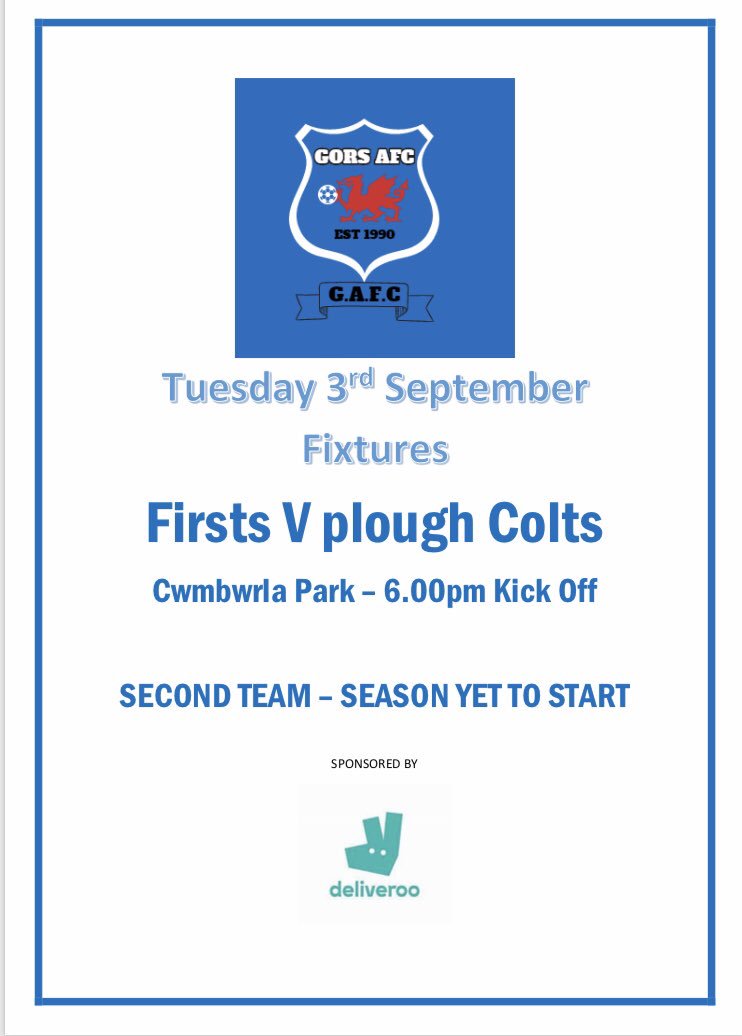 Poor result Saturday for our first team. Need to put it right Tuesday!  #UPPAGORS 💙