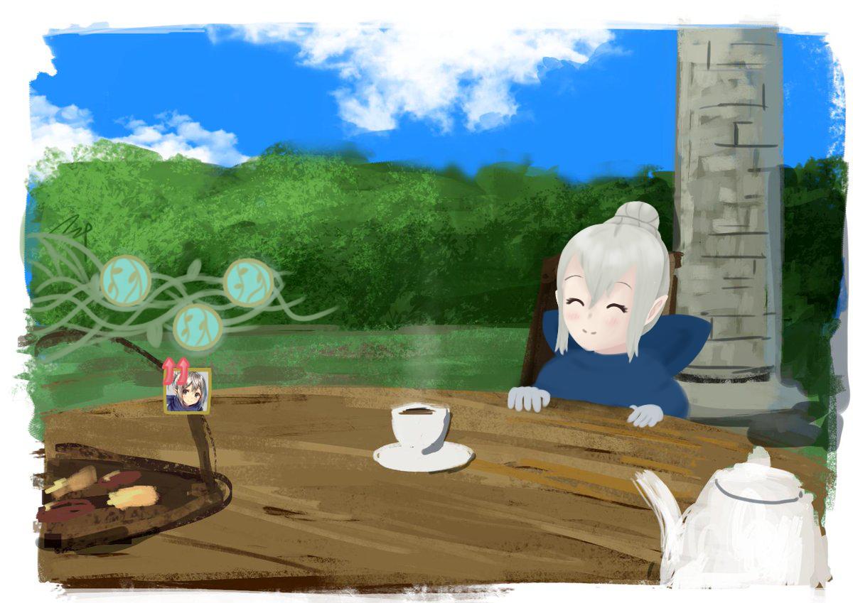 Ok so I'm really late to this party but here's a perfect teatime with Kana :D

#FireEmblemThreeHouses #FireEmblemHeroes #FEH #FEHeroes #Nintendo #IppeiFE
