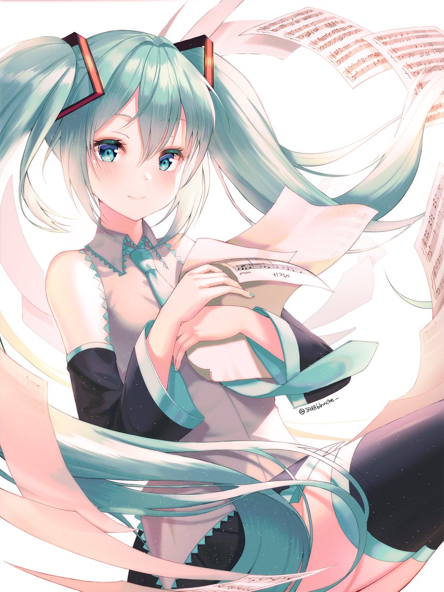 初音ミク 「#初音ミク 
? 」|SARAのイラスト