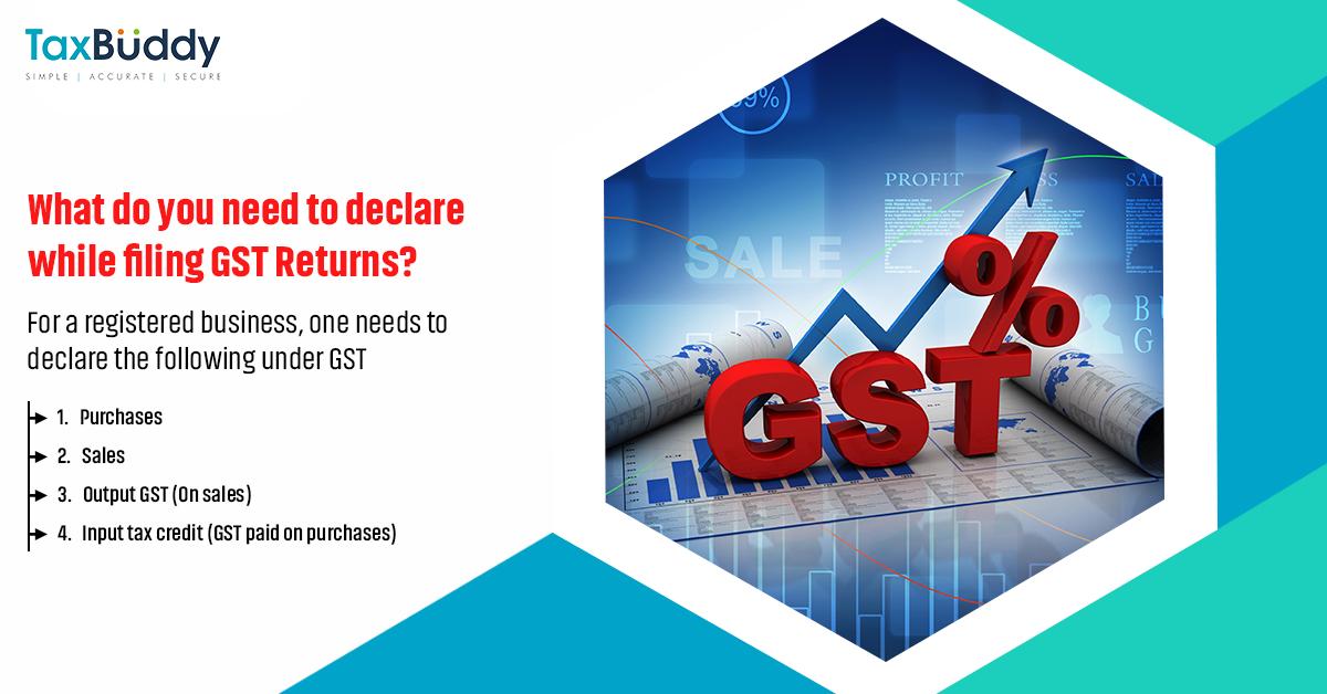 TaxBuddy1's tweet photo. All you need to file GST returns are GST compliant sales and purchase invoices. Stay tuned with https://t.co/fOPIziHs66 for more on GST returns filing. File now: https://t.co/LhUOr3kDsY 
#TaxBuddy #GSTReturnsFiling https://t.co/igqJSZxGcp