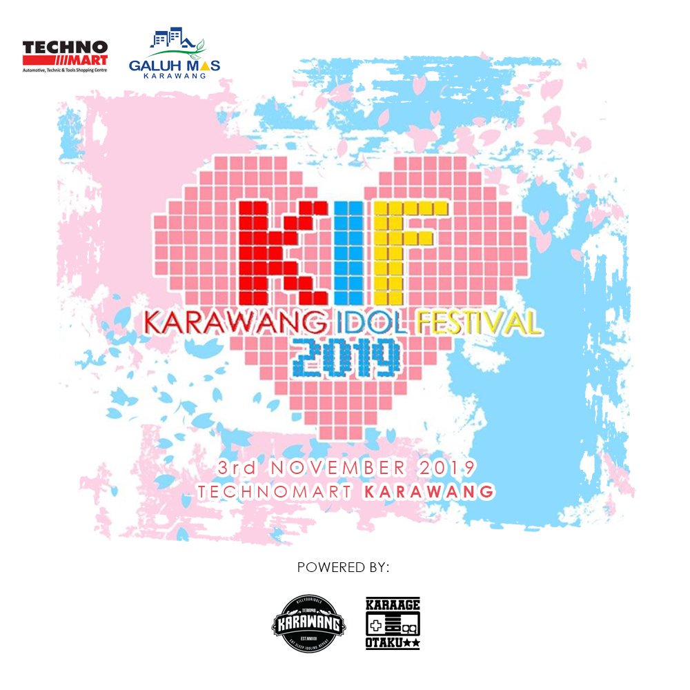 [Official Announcement]
Karawang Idol Fest, secara resmi akan digelar pada tanggal 3 Nopember tahun ini, di Technomart Galuh Mas Karawang. 

#karawang #karawangidolfest #kif #idol #aidoru