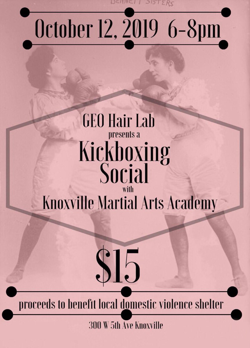 Check out <a href="/KnoxMma/">Knox-mma Academy</a> and <a href="/GEOHAIRLAB/">GEO HAIR LAB</a> teaming up to bring you an evening if fun, fitness, and the chance to win free prizes! 

@calebmiller_mma @Dreku125mma