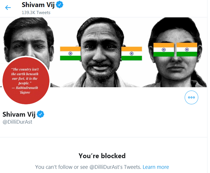 75 #YeBhaaratKePatrakaarThey will cry themselves hoarse, shouting INTOLERANCE.But then, you make ONE tweet about make-up, and they block you.Bleddy Intolerant 'Liberals', I tell you!