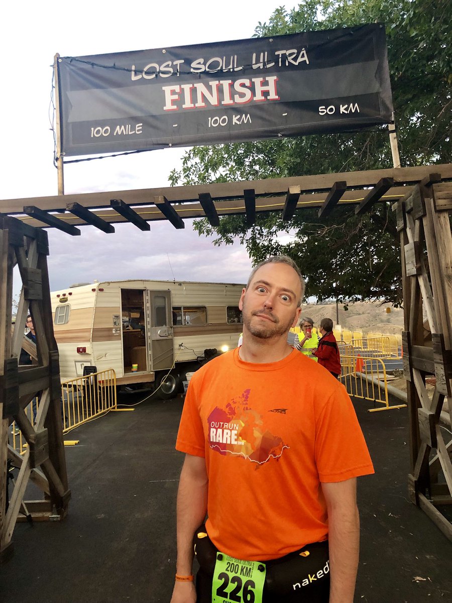 LoPerformancAth's tweet photo. Lost Soul Ultramarathon 200 km.  Before, middle, and after. #ultramarathon #outrunrare @OutrunRare because #rarematters https://t.co/o1yJEUbft4