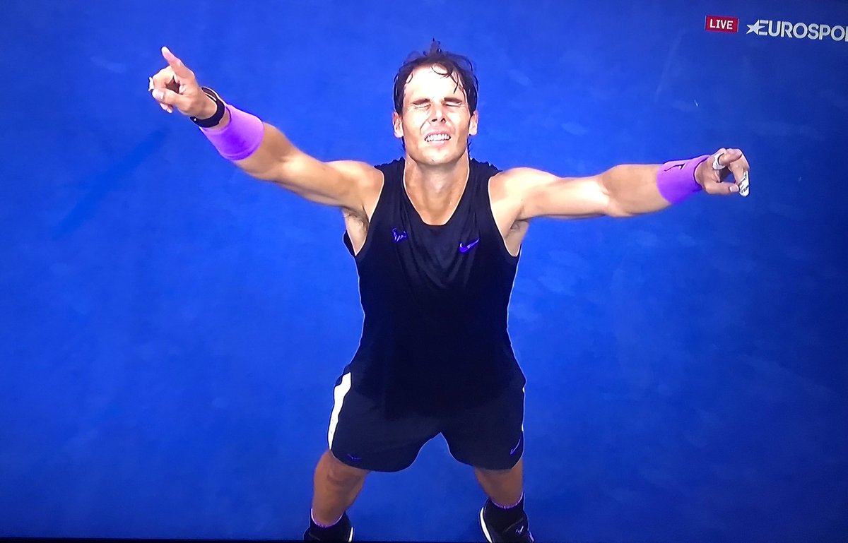 mariaablanedo's tweet photo. Inmenso @RafaelNadal Final épica #USOpen2019 Inolvidable! https://t.co/g4A5pytCmK