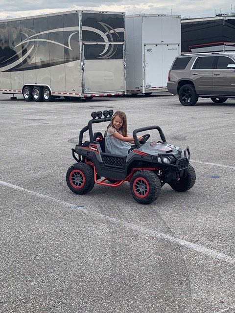 RyanJNewman's tweet photo. The girls had a blast testing @HuffyBicycles new Torex UTV’s preface today. https://t.co/G2Pf1kxpqu